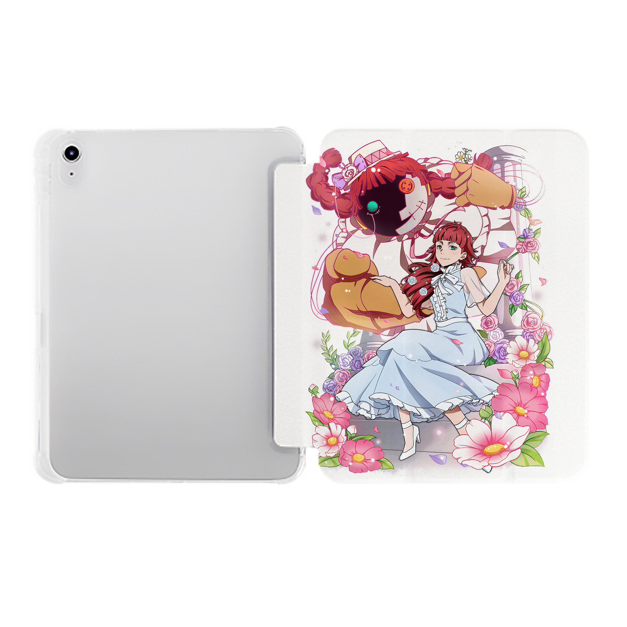 （画像用） 文豪ストレイドッグス Bungo Stray Dogs IPad ケース ペン収納付き 三つ折りスタンド PUレザー×シリコン 対応機種9.5/10.5/10.9インチ